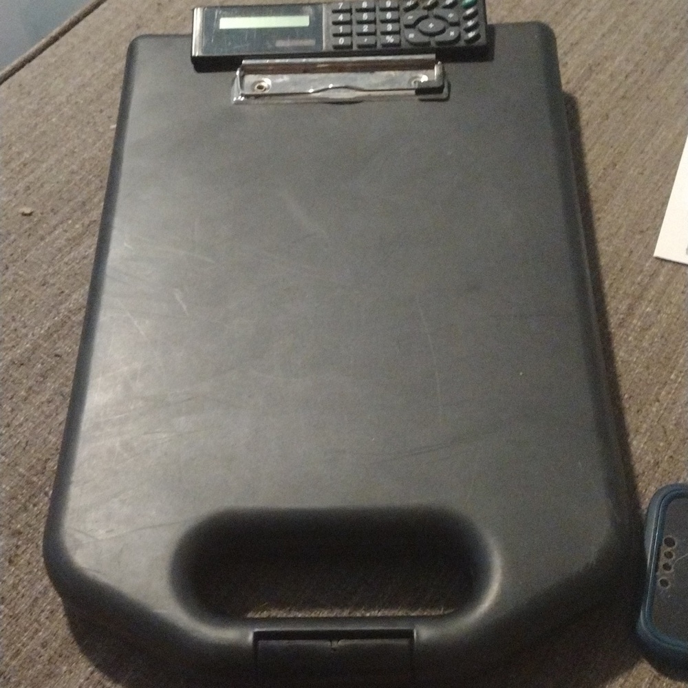 🗂️ Black Portable File Organizer with Calculator Case | Offers Welcome! - Picture 2 of 4